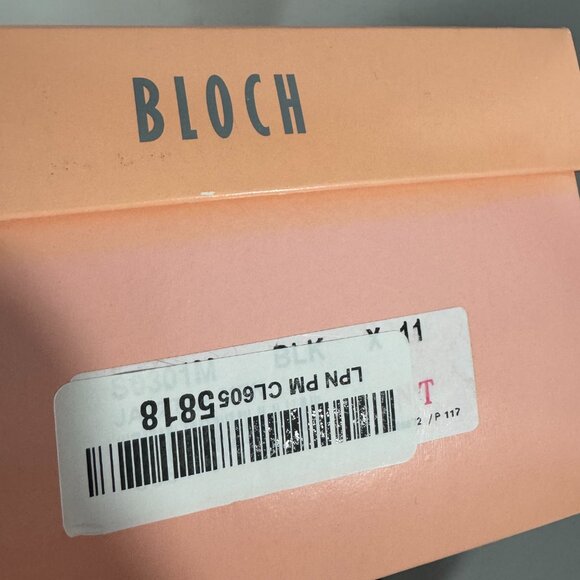 NIB Bloch Black Leather Tap Shoes Lace Up Dance with Techno Tap, Size 11 - Picture 13 of 13